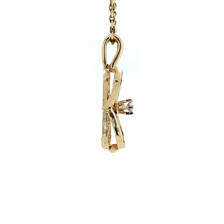 gold_pendant_with_diamond_3.webp Gold pendant with diamond 14 krt>Vintage Jewellery Discount