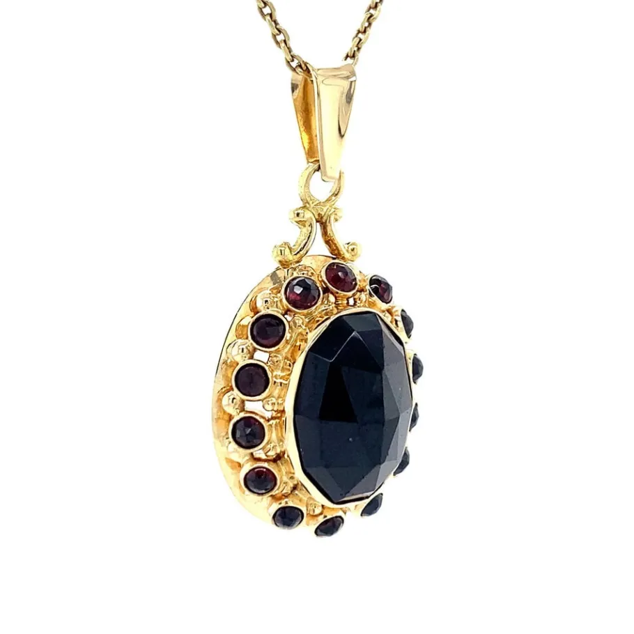 gold_pendant_with_garnet__2-32.webp Gold pendant with garnet 14 krt>Vintage Jewellery New