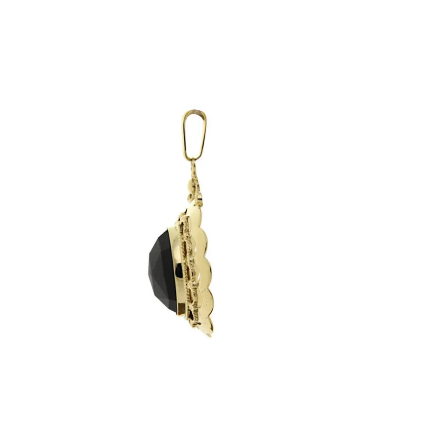 gold_pendant_with_garnet__3-3.webp Gold pendant with garnet 14 krt>Vintage Jewellery Sale