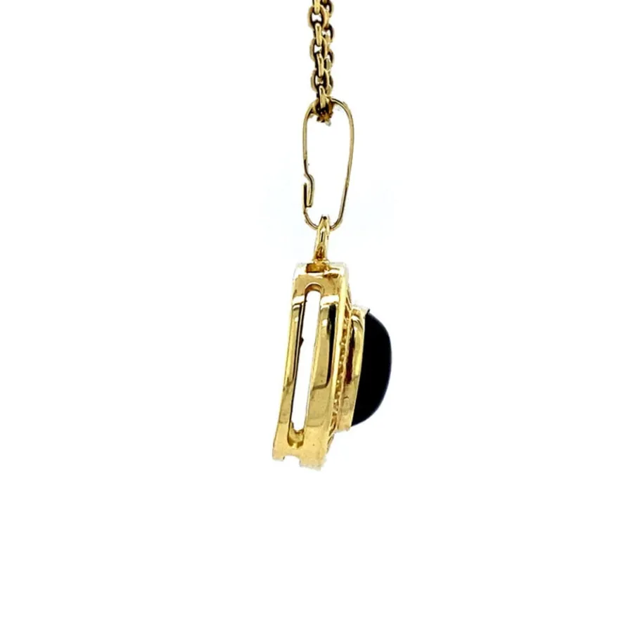 gold_pendant_with_garnet__3-9.webp Gold pendant with garnet 14 krt>Vintage Jewellery Discount