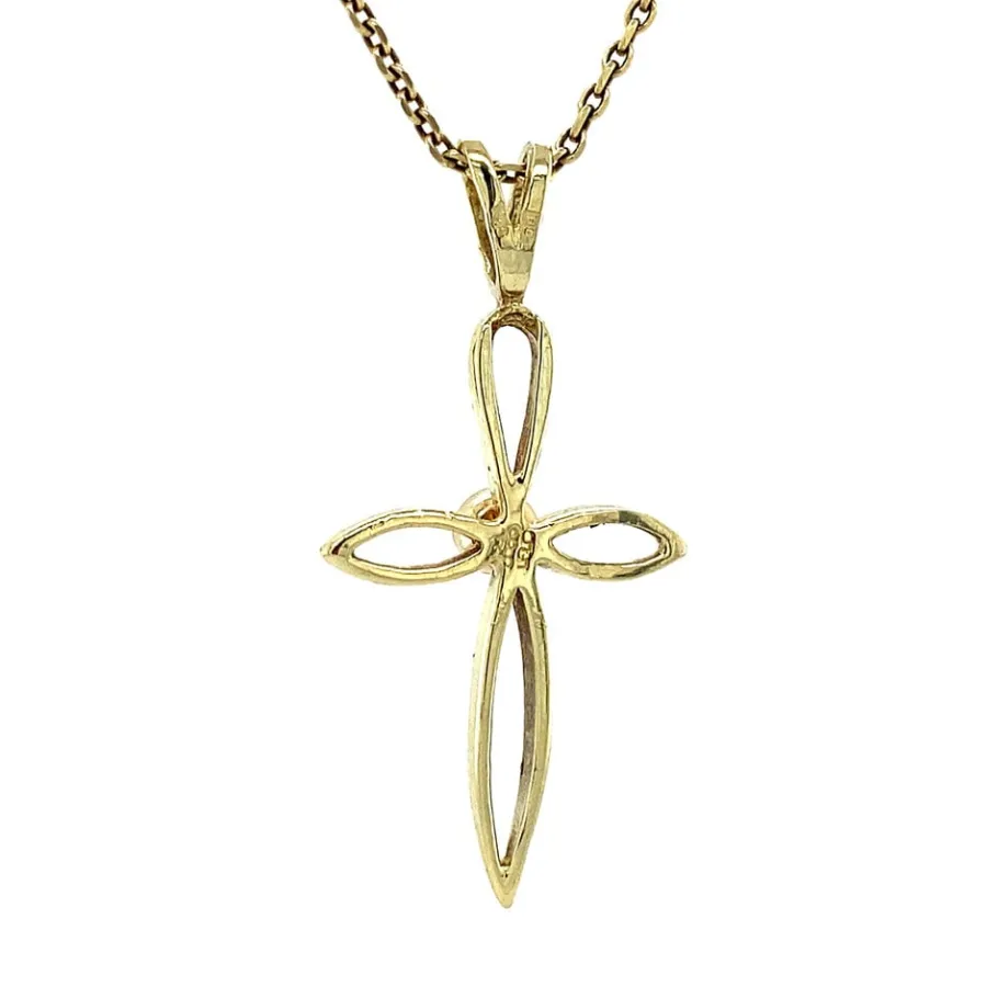 gold_pendant_with_garnet__4-29.webp Gold pendant with garnet 14 krt>Vintage Jewellery Outlet