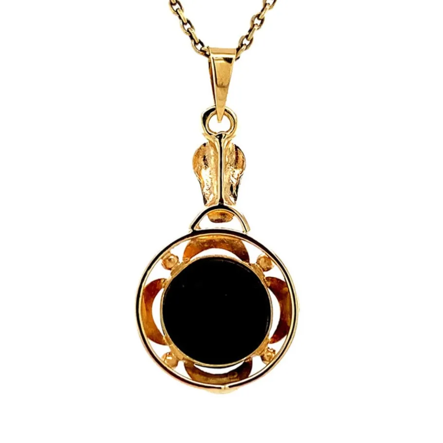 gold_pendant_with_garnet__4-6.webp Gold pendant with garnet 14 krt>Vintage Jewellery Sale