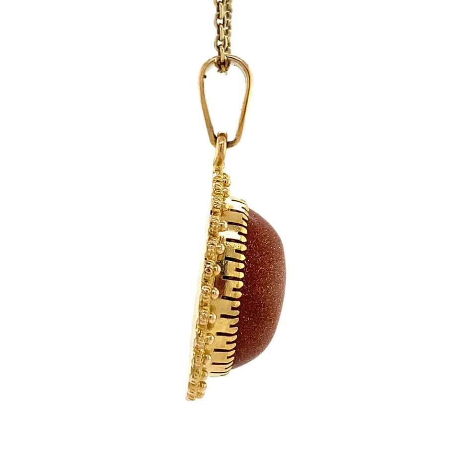 gold_pendant_with_gold_st_3.webp Gold pendant with gold stone 14 krt>Vintage Jewellery New