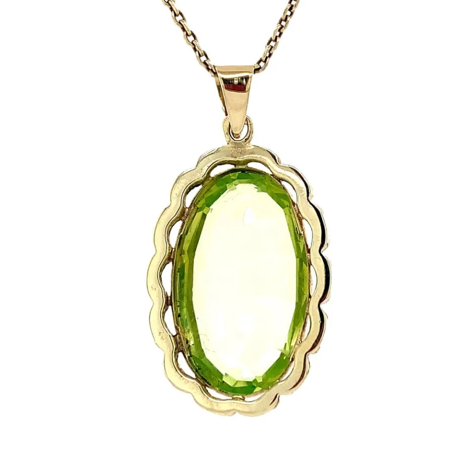 gold_pendant_with_green_s_4-5.webp Gold pendant with green spinel 14 krt>Vintage Jewellery Discount