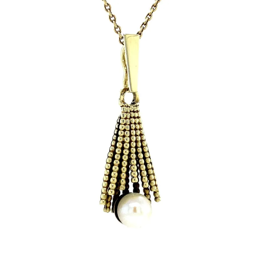 gold_pendant_with_pearl___2.webp Gold pendant with pearl 14 krt>Vintage Jewellery Outlet