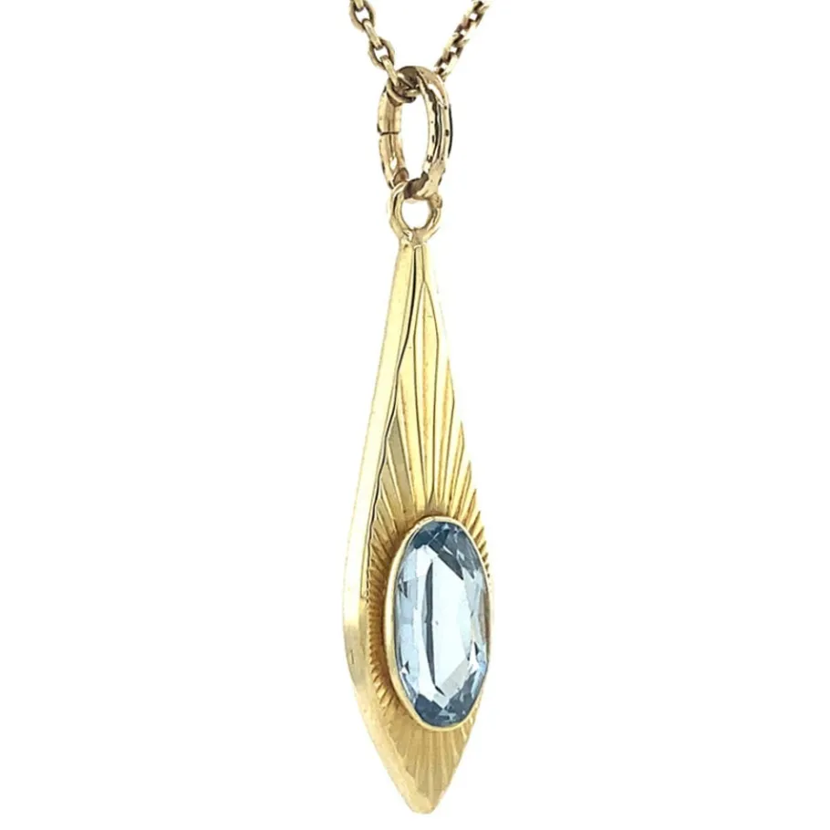 gold_pendant_with_spinel__2-2.webp Gold pendant with spinel 14 krt>Vintage Jewellery New