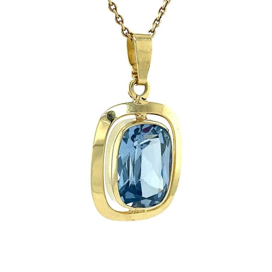 gold_pendant_with_spinel__2-3.webp Gold pendant with spinel 14 krt>Vintage Jewellery New