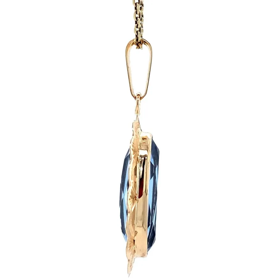 gold_pendant_with_spinel__3-5.webp Gold pendant with spinel 14 krt>Vintage Jewellery Sale