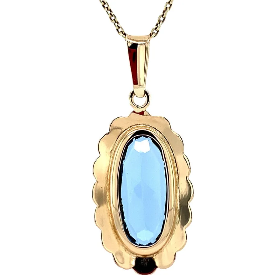 gold_pendant_with_spinel__4-5.webp Gold pendant with spinel 14 krt>Vintage Jewellery Sale