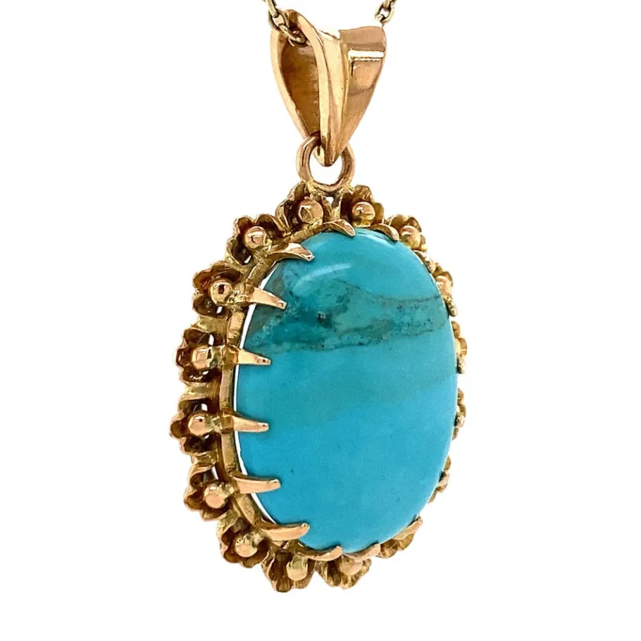 gold_pendant_with_turquoi_2-2.webp Gold pendant with turquoise 14 krt>Vintage Jewellery Fashion