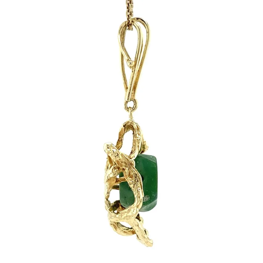 gold_pendant_with_turquoi_3-1.webp Gold pendant with turquoise 14 krt>Vintage Jewellery New