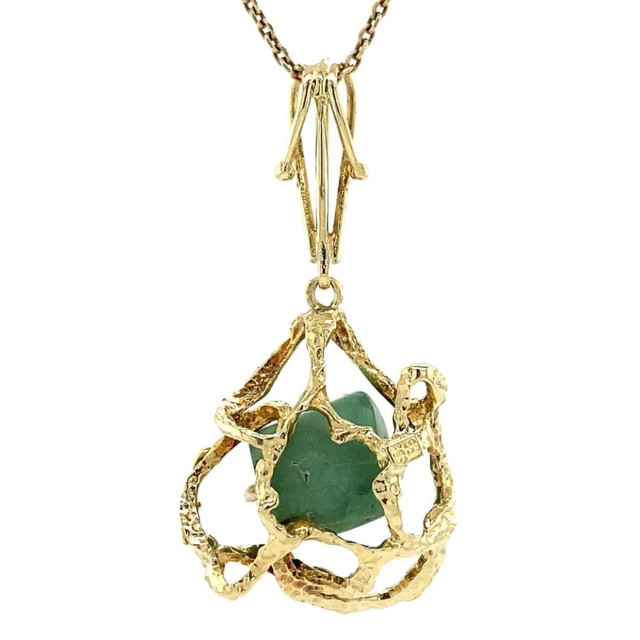 gold_pendant_with_turquoi_4-1.webp Gold pendant with turquoise 14 krt>Vintage Jewellery New