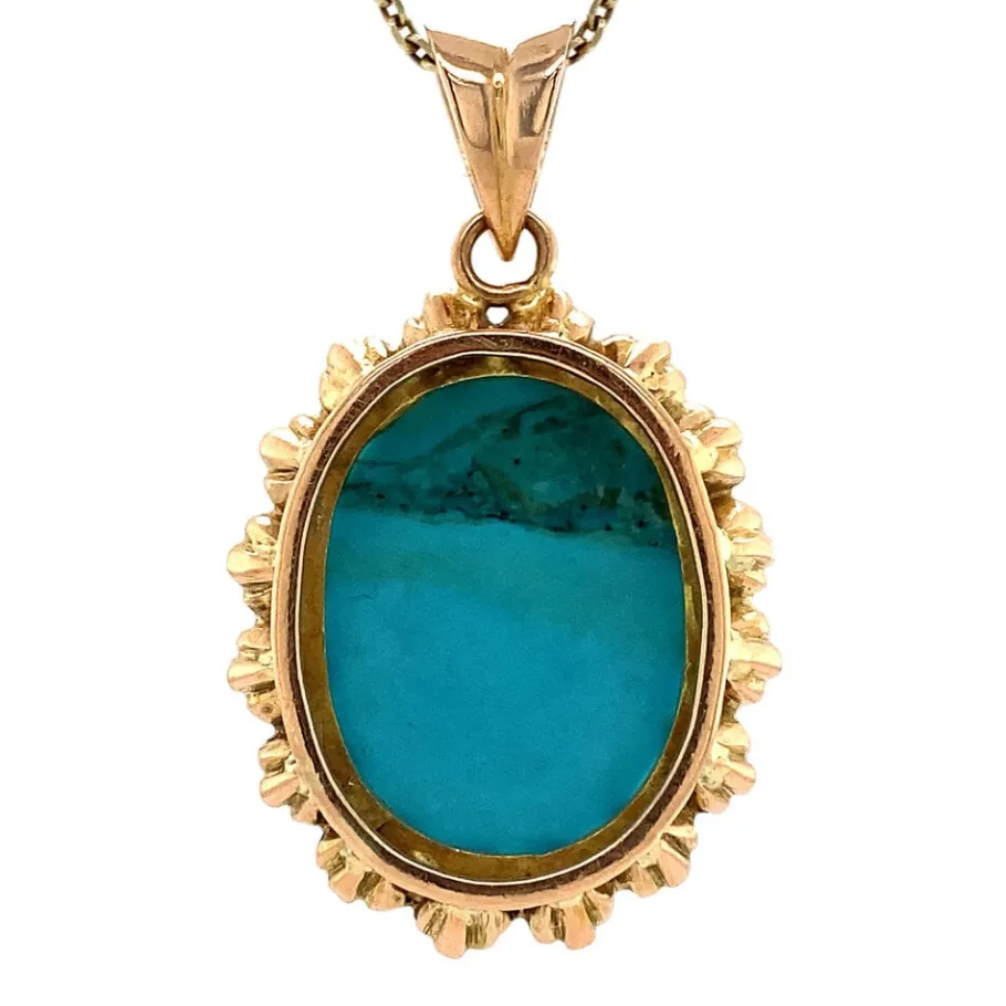 gold_pendant_with_turquoi_4-2.webp Gold pendant with turquoise 14 krt>Vintage Jewellery Fashion