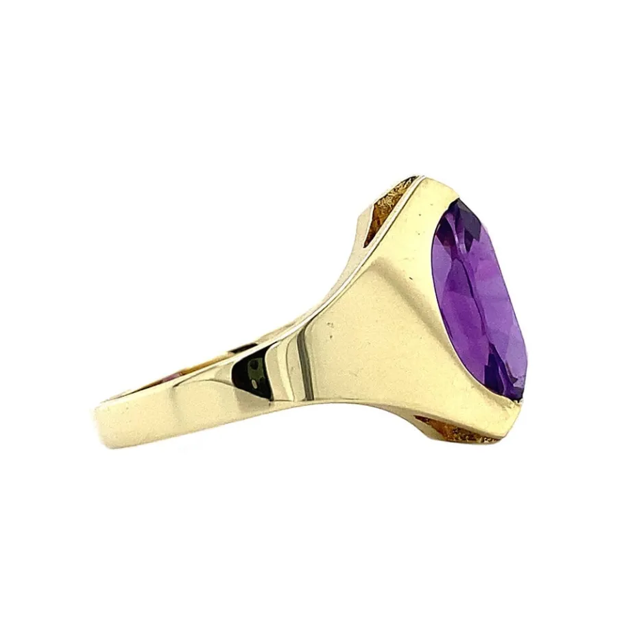 gold_ring_with_amethyst___3-3.webp Gold ring with amethyst 14 krt>Vintage Jewellery Hot