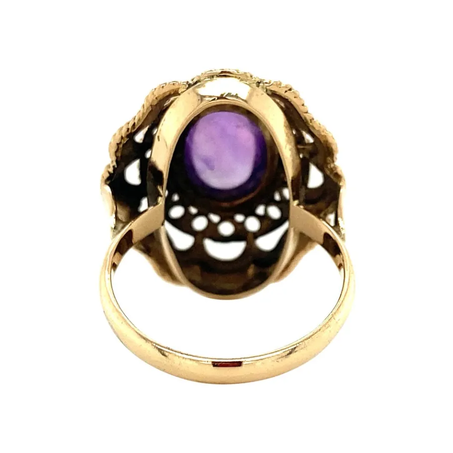 gold_ring_with_amethyst___4-2.webp Gold ring with amethyst 14 krt>Vintage Jewellery New