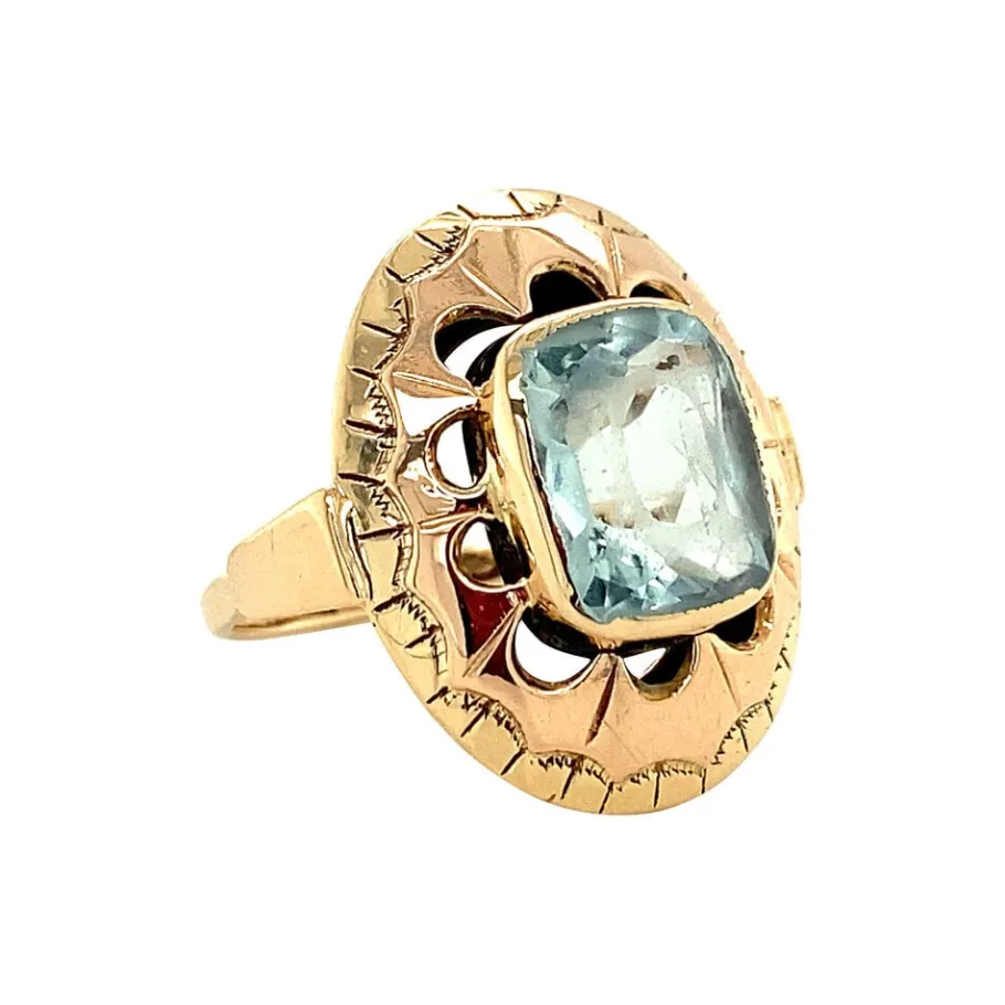 gold_ring_with_aquamarine_2-2.webp Gold ring with aquamarine 14 krt>Vintage Jewellery New