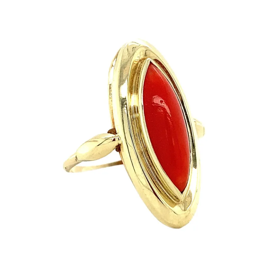gold_ring_with_blood_cora_2-18.webp Gold ring with blood coral 14 krt>Vintage Jewellery Discount