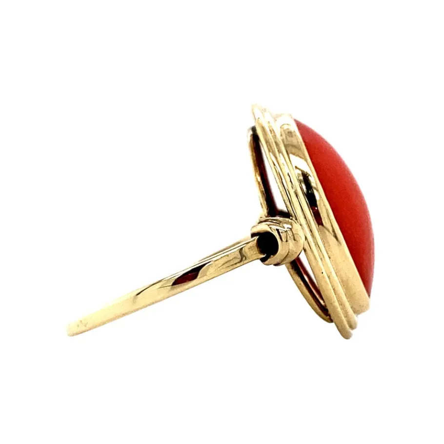 gold_ring_with_blood_cora_3-11.webp Gold ring with blood coral 14 krt>Vintage Jewellery Best