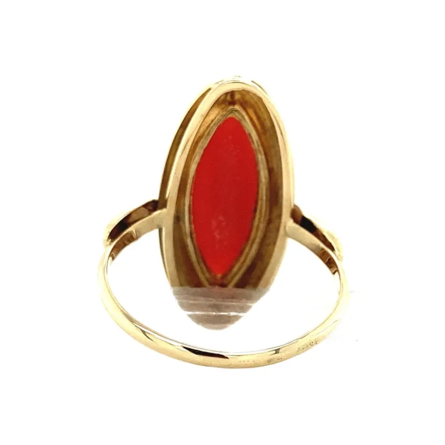 gold_ring_with_blood_cora_4-18.webp Gold ring with blood coral 14 krt>Vintage Jewellery Discount