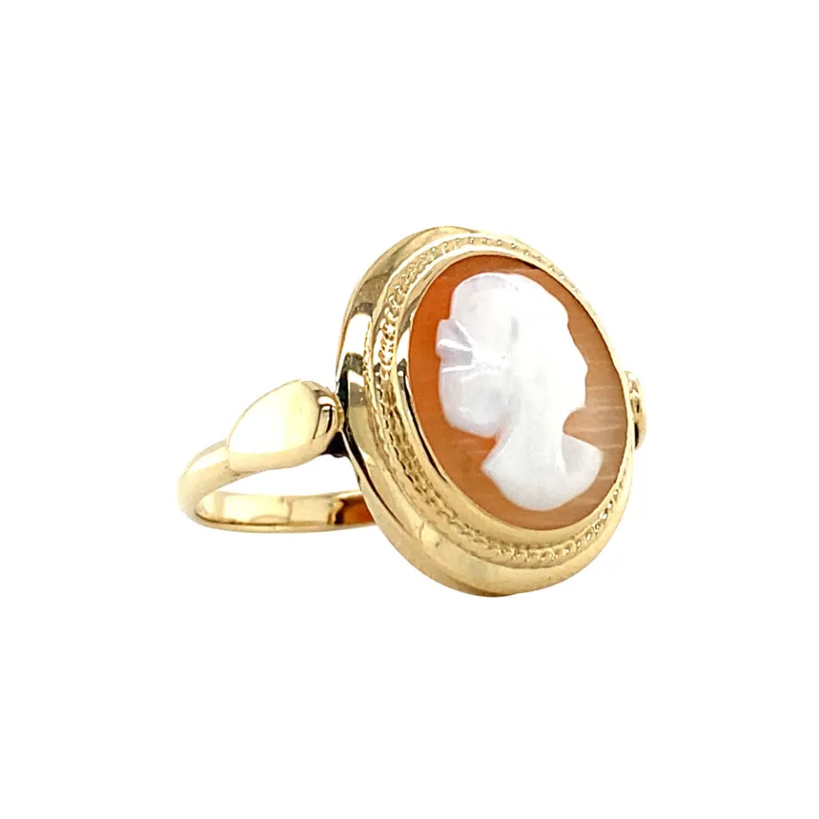gold_ring_with_cameo__krt_2-3.webp Gold ring with cameo 14 krt>Vintage Jewellery New