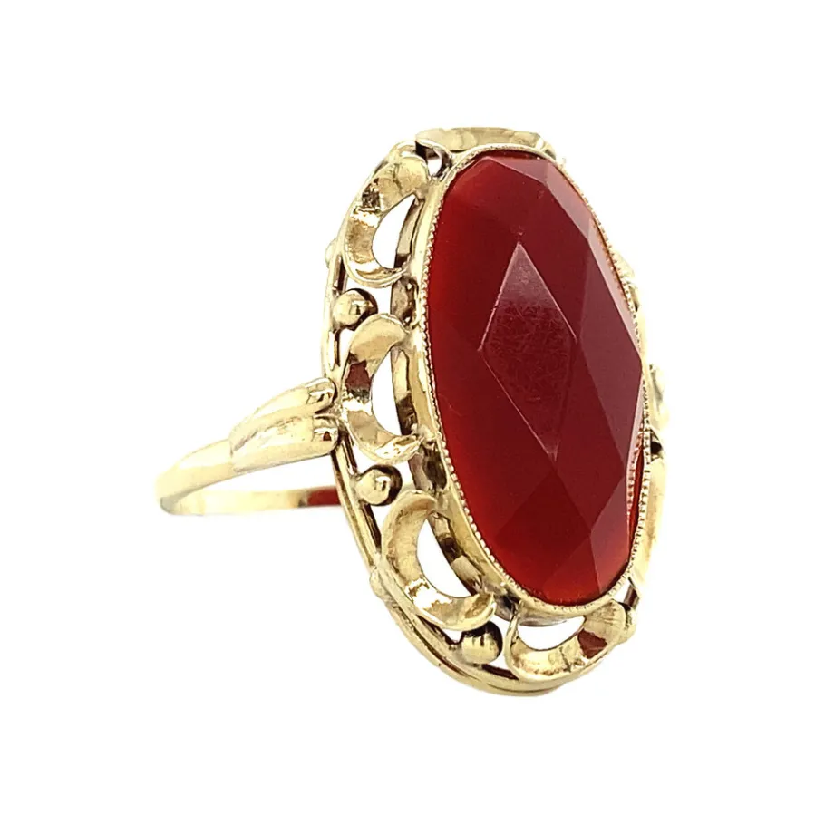gold_ring_with_carnelian__2-9.webp Gold ring with carnelian 14 krt>Vintage Jewellery Sale