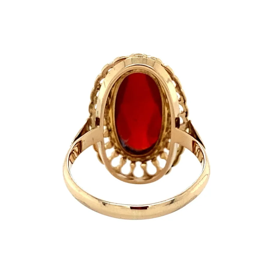 gold_ring_with_carnelian__4-1.webp Gold ring with carnelian 14 krt>Vintage Jewellery Discount