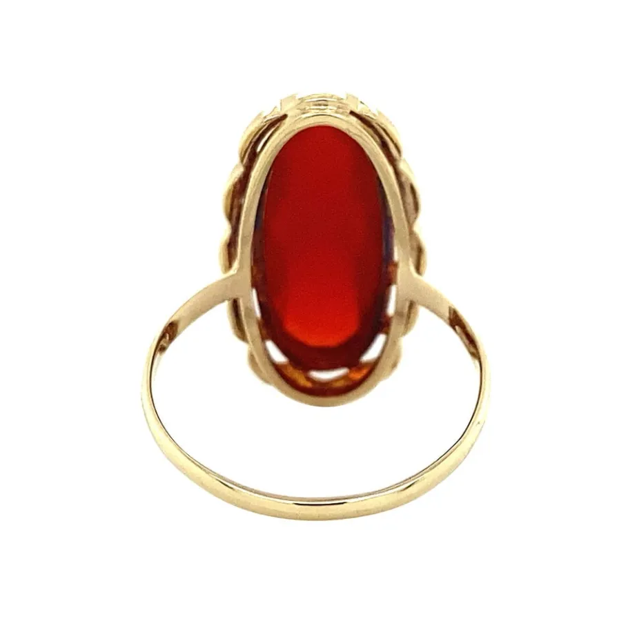 gold_ring_with_carnelian__4-5.webp Gold ring with carnelian 14 krt>Vintage Jewellery Sale