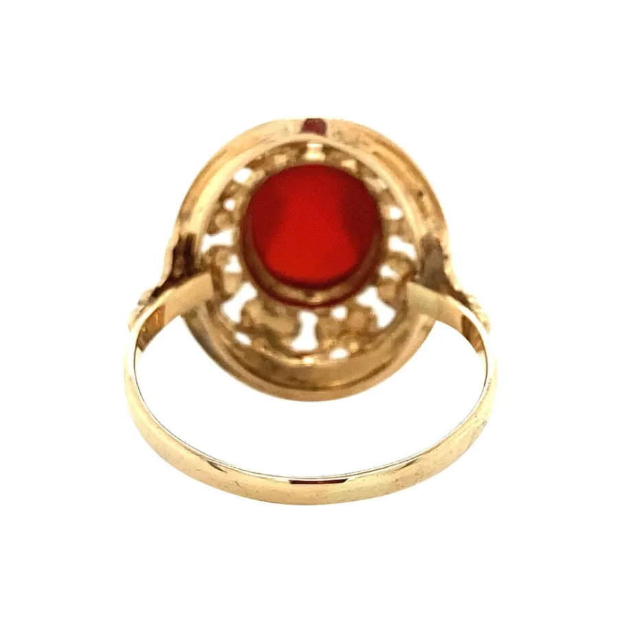 gold_ring_with_carnelian__4-7.webp Gold ring with carnelian 14 krt>Vintage Jewellery Hot