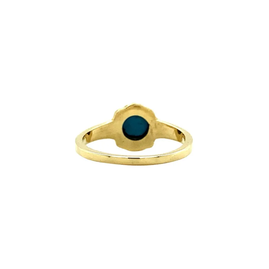 gold_ring_with_chalcedony_4.webp Gold ring with chalcedony 14 krt>Vintage Jewellery Best