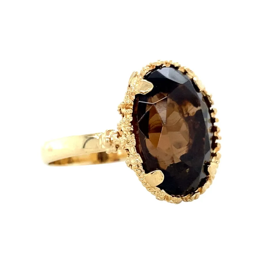 gold_ring_with_colour_sto_2.webp Gold ring with colour stone 14 krt>Vintage Jewellery Hot