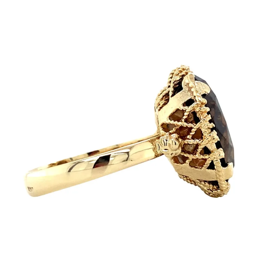 gold_ring_with_colour_sto_3.webp Gold ring with colour stone 14 krt>Vintage Jewellery Hot