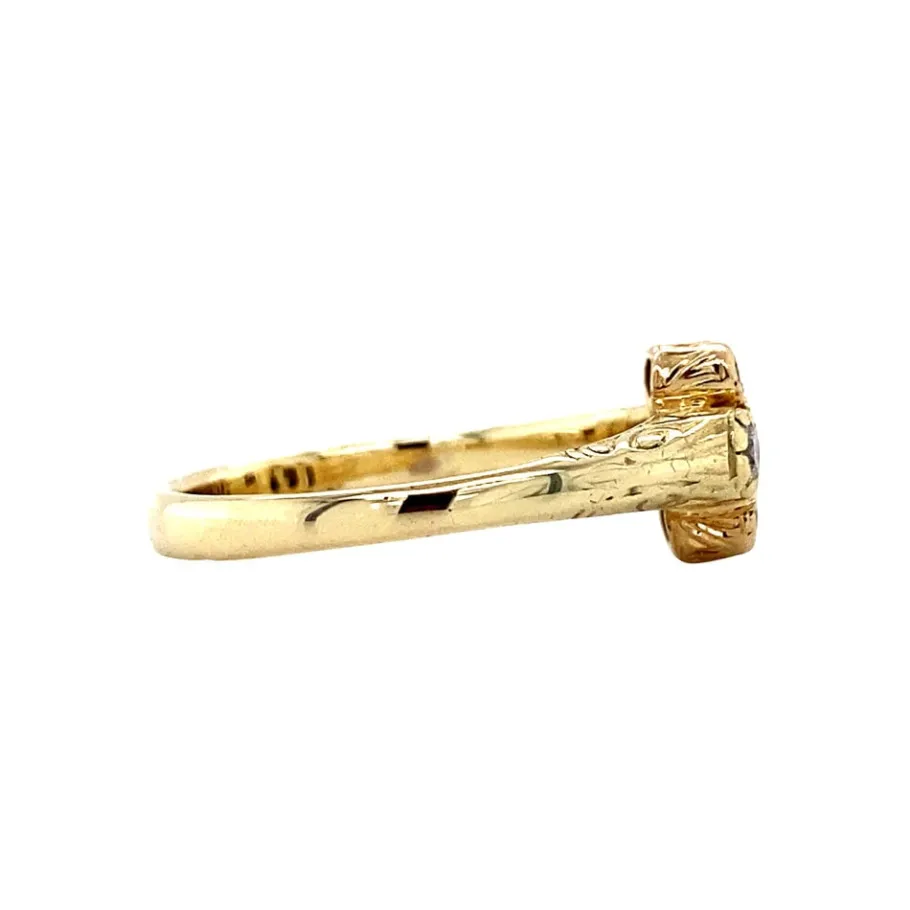gold_ring_with_diamonds___3-10.webp Gold ring with diamonds 14 krt>Vintage Jewellery Sale