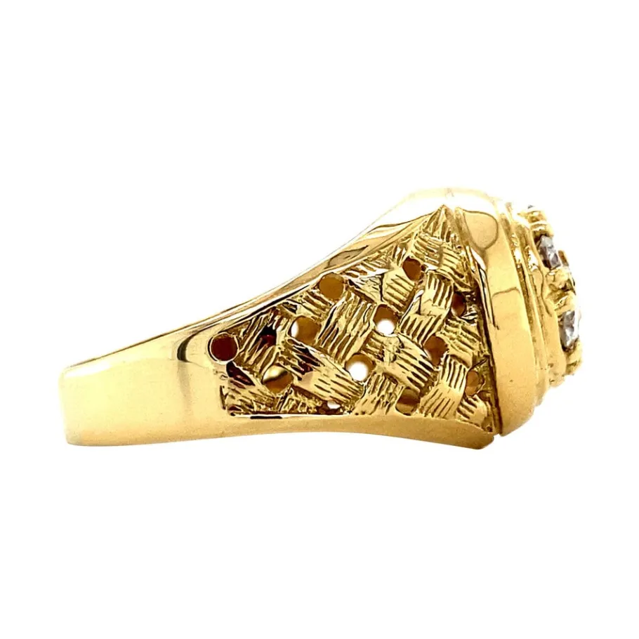 gold_ring_with_diamonds___3-5.webp Gold ring with diamonds 14 krt>Vintage Jewellery Discount