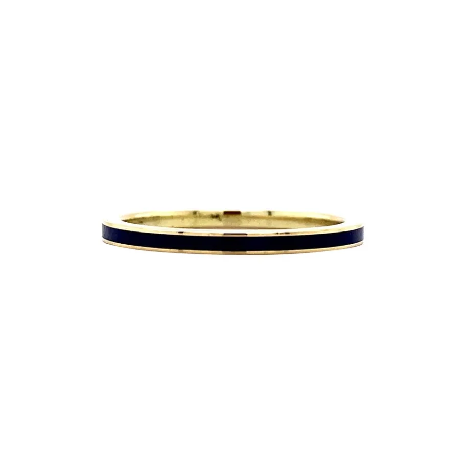 Gold ring with enamel 14 krt>Vintage Jewellery Hot