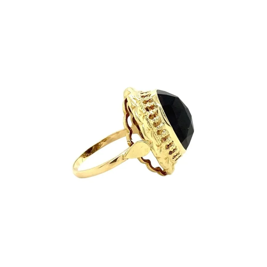 gold_ring_with_garnet__kr_3-8.webp Gold ring with garnet 14 krt>Vintage Jewellery New