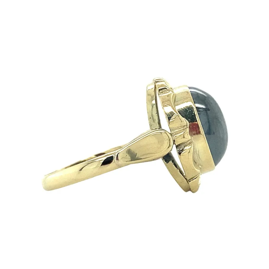 gold_ring_with_haematite__3-3.webp Gold ring with haematite 14 krt>Vintage Jewellery Online