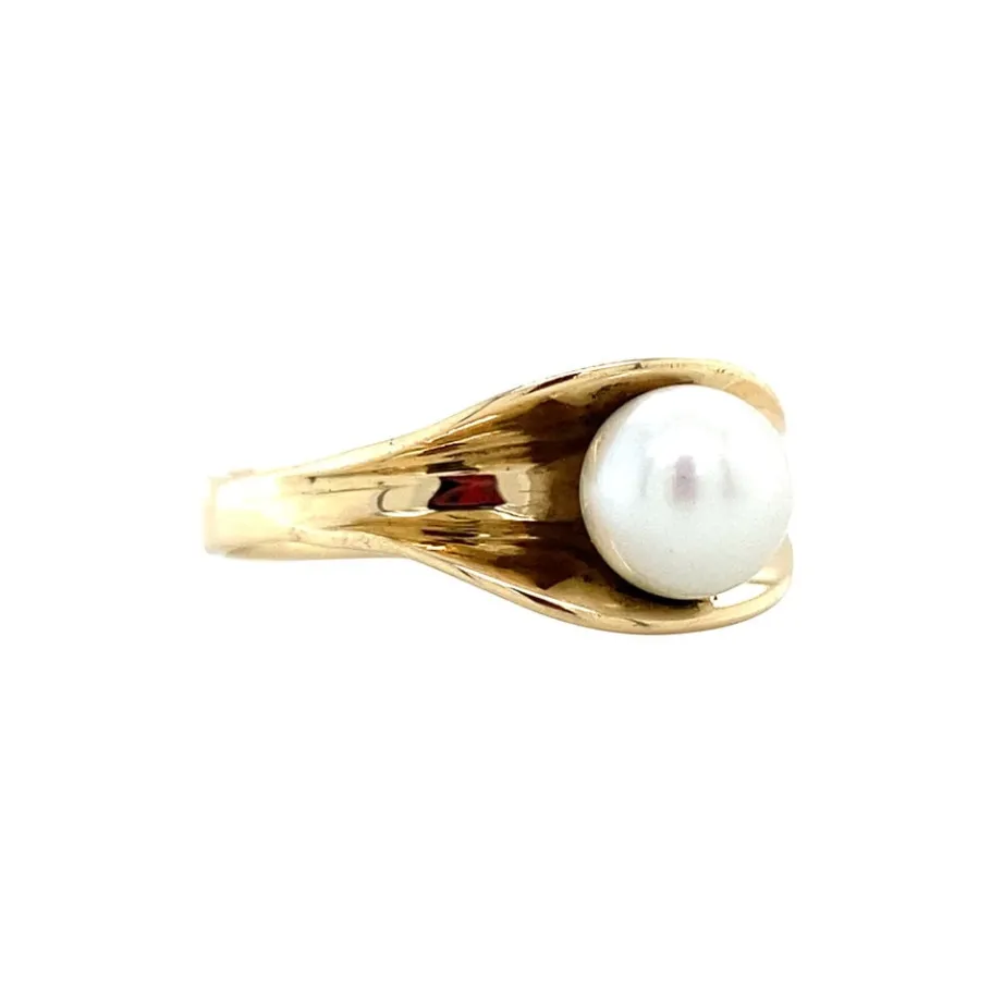 gold_ring_with_pearl__krt_2-1.webp Gold ring with pearl 14 krt>Vintage Jewellery Hot