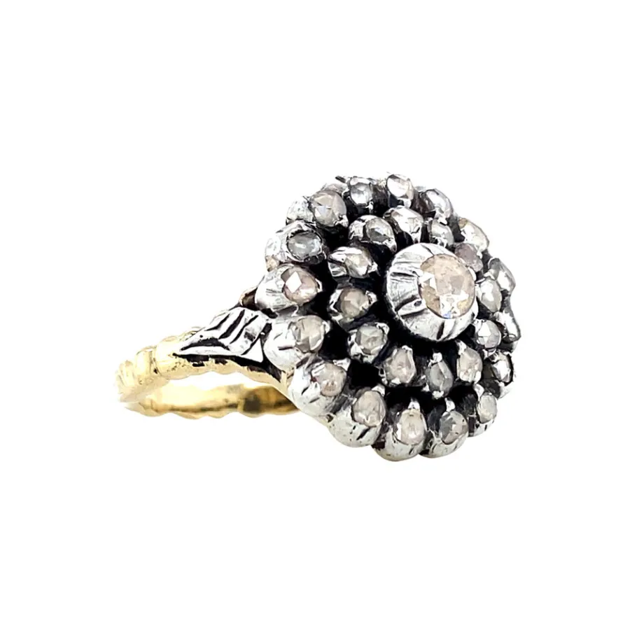 gold_ring_with_rose_diamo_2.webp Gold ring with rose diamond 14 krt/925>Vintage Jewellery Hot