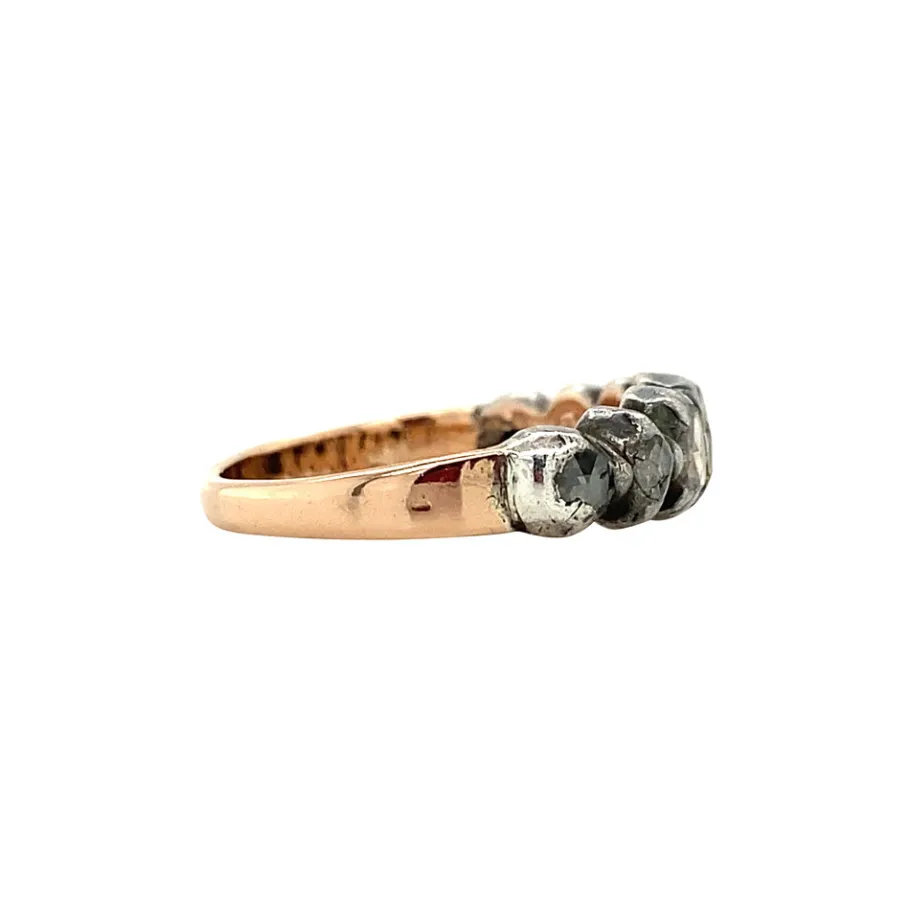 gold_ring_with_rose_diamo_3-3.webp Gold ring with rose diamond 14 krt/925>Vintage Jewellery New