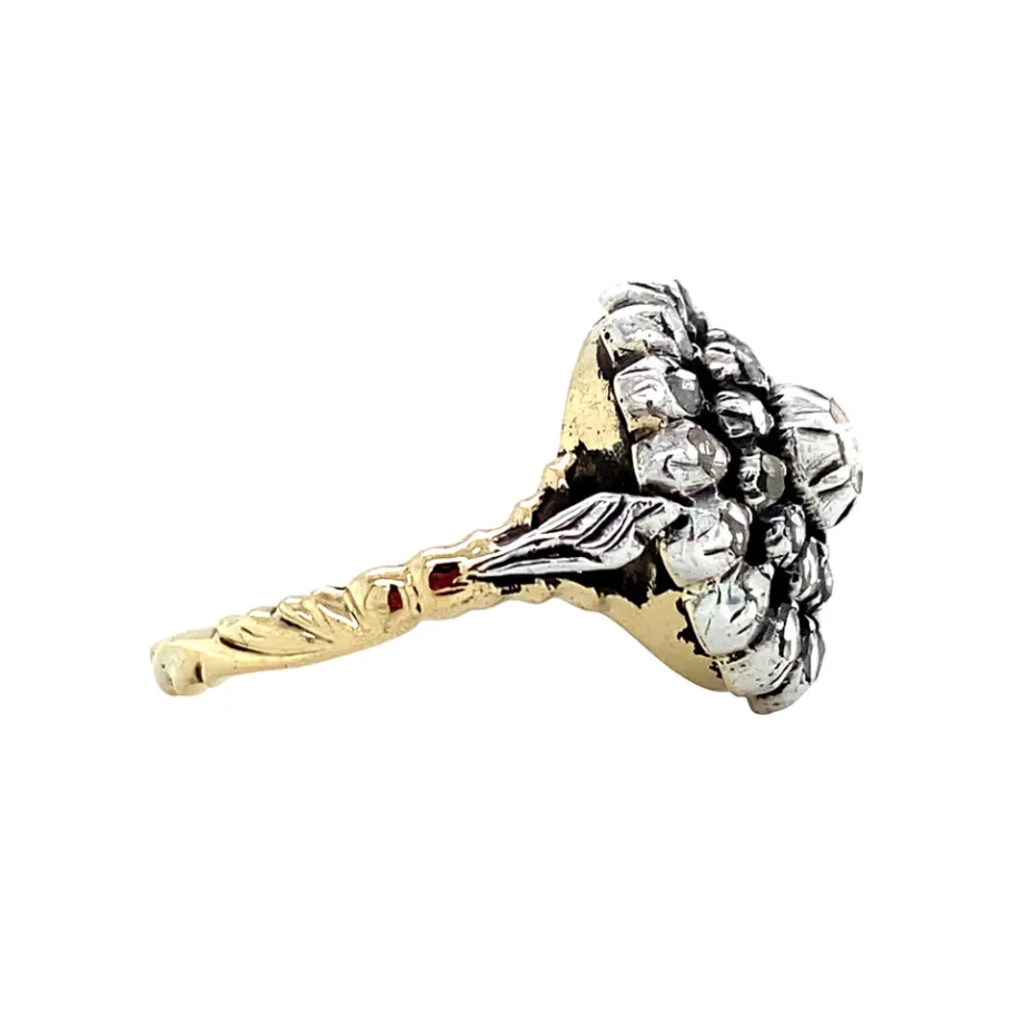 gold_ring_with_rose_diamo_3.webp Gold ring with rose diamond 14 krt/925>Vintage Jewellery Hot