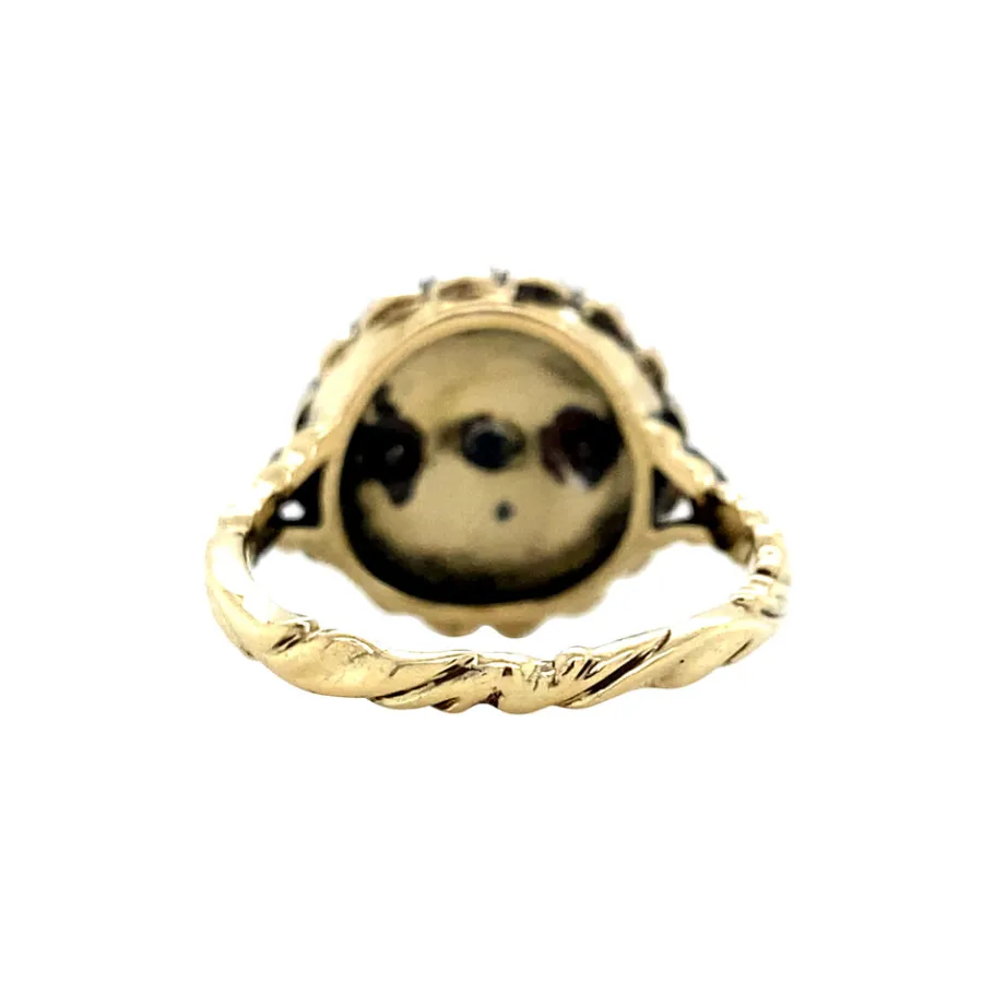 gold_ring_with_rose_diamo_4.webp Gold ring with rose diamond 14 krt/925>Vintage Jewellery Hot