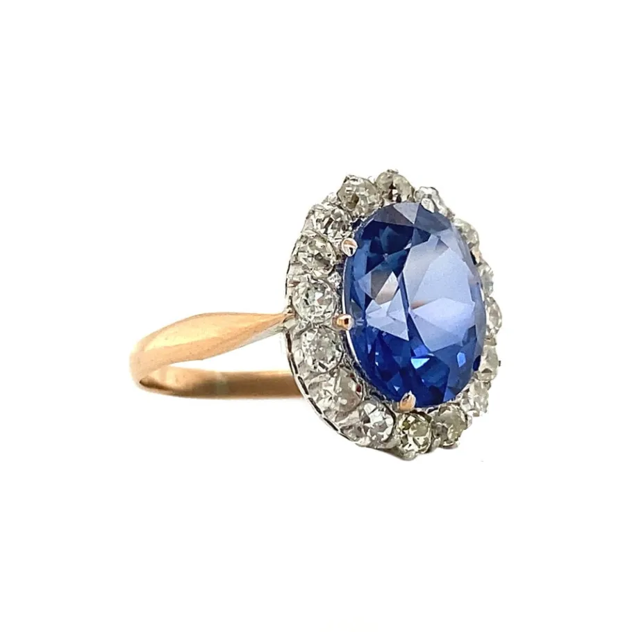 gold_ring_with_sapphire_a_2-3.webp Gold ring with sapphire and diamond 20 krt/925>Vintage Jewellery New