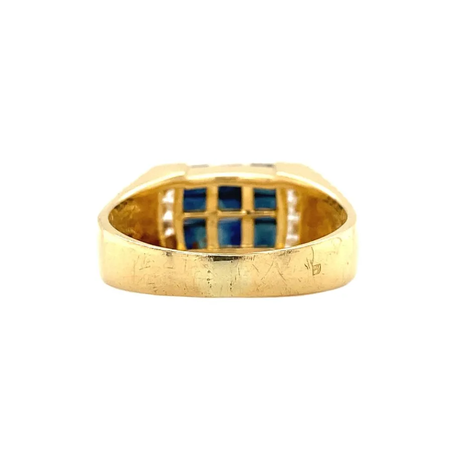 gold_ring_with_sapphire_a_3-9.webp Gold ring with sapphire and diamond 18 krt>Vintage Jewellery Best