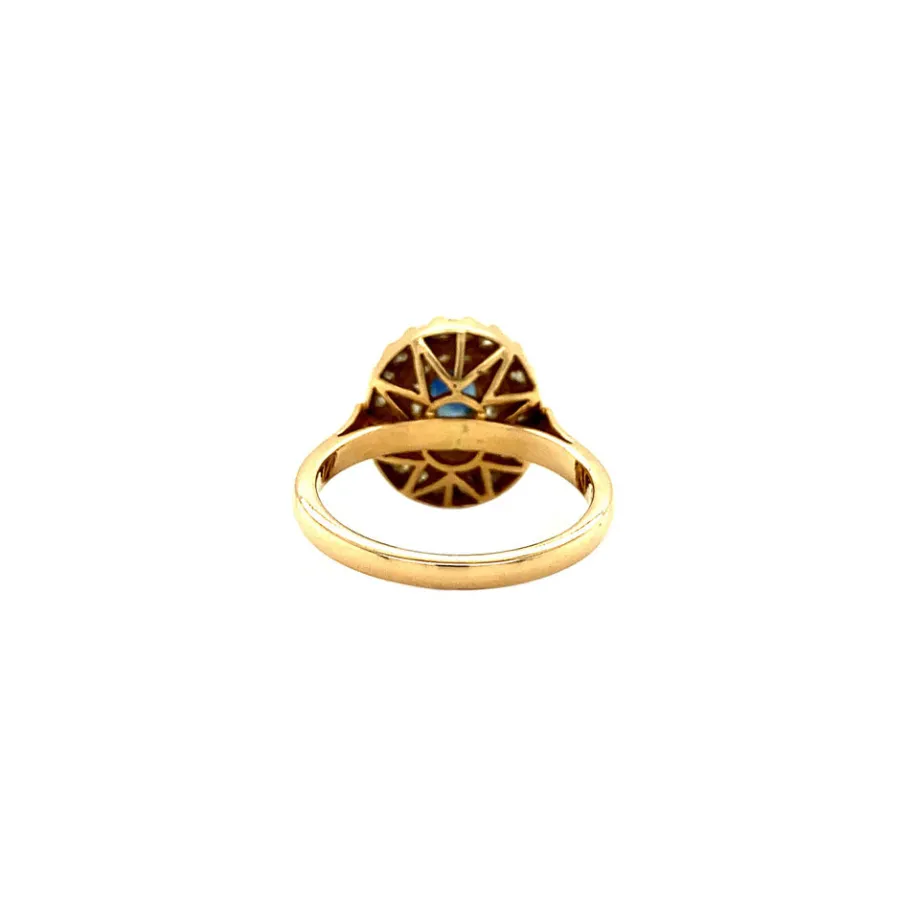 gold_ring_with_sapphire_a_4-11.webp Gold ring with sapphire and diamond 18 krt>Vintage Jewellery Clearance