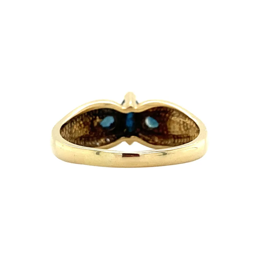 gold_ring_with_sapphire_a_4-6.webp Gold ring with sapphire and diamond 14 krt>Vintage Jewellery Clearance