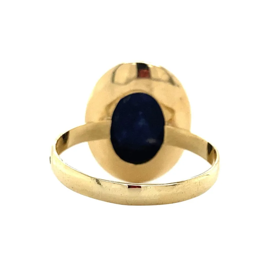 gold_ring_with_sodalite___4.webp Gold ring with sodalite 14 krt>Vintage Jewellery Discount