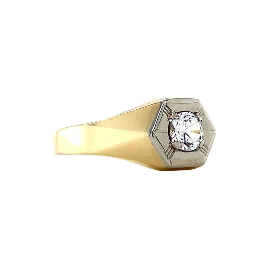 gold_ring_with_spinel__kr_2-1.webp Gold ring with spinel 14 krt>Vintage Jewellery Outlet