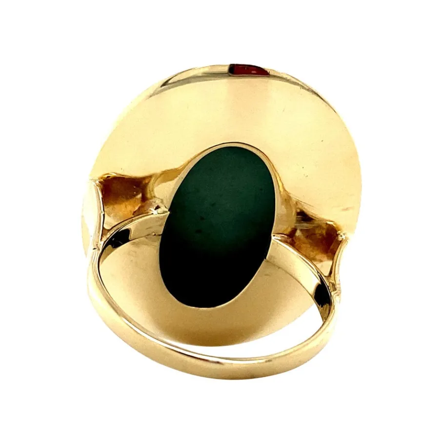gold_ring_with_turquoise__4-1.webp Gold ring with turquoise 14 krt>Vintage Jewellery Online