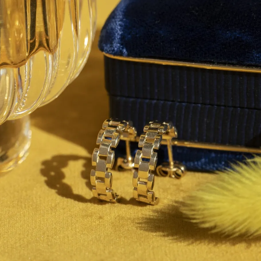 Gold Rolex earrings 14 krt>Vintage Jewellery Sale