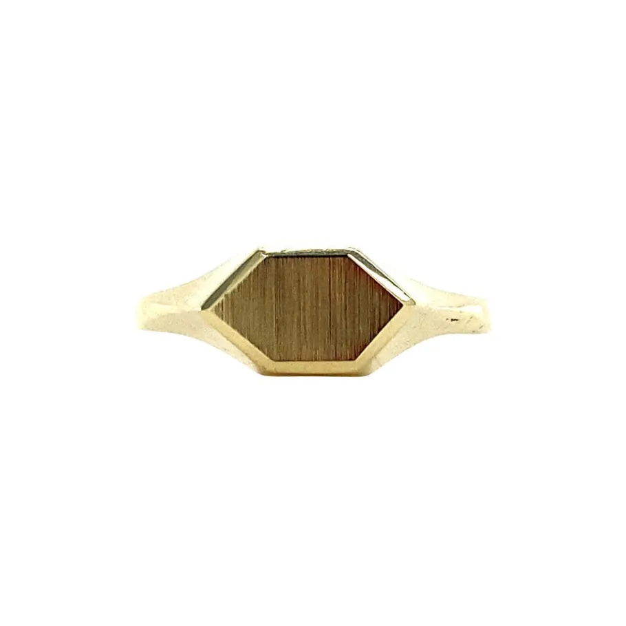 Gold signet ring 14 krt>Vintage Jewellery Sale